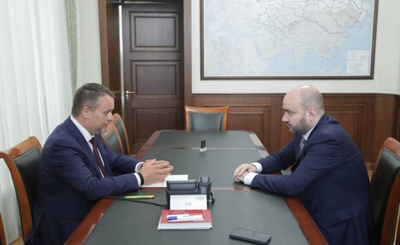Вячеслав Федорищев провел встречу с министром транспорта РФ Андреем Никитиным
