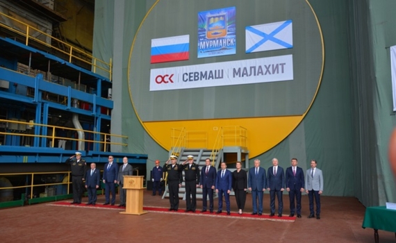 На Севмаше прошла закладка АПК “Мурманск” На Севмаше прошла закладка АПК “Мурманск”